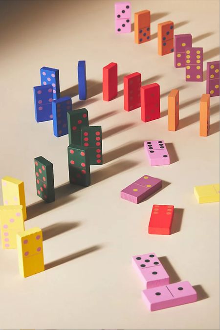 Colorful dominoes for a unique hostess gift idea! Linked a few other cute gifts for hosts / mother in laws/ etc.

Cute card games, cute games, tabletop decor, housewarming gifts 

#LTKhome #LTKfindsunder100