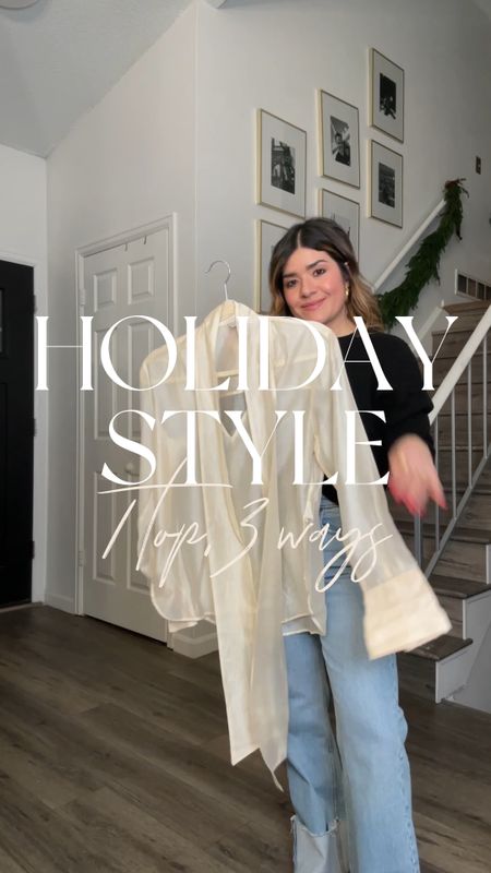 Loving this top from H&M!
Here are three ways to style it! 

#LTKfindsunder100 #LTKfindsunder50 #LTKHoliday