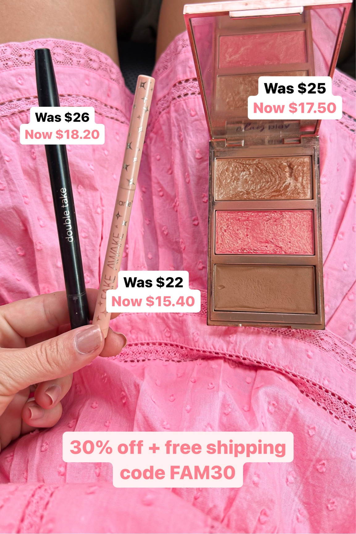 Tart makeup sale
Barbie pink blush
On sale 30% off today under $20

#tartecosmetics #tartepartner @tartecosmetics #laurabeverlin

#LTKbeauty #LTKsalealert #LTKunder50