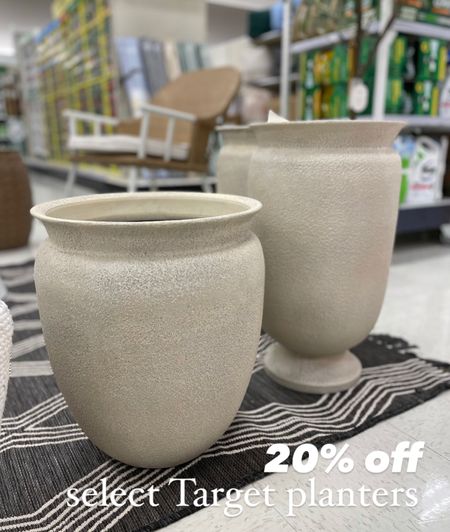 Todays the final day for 20% off on select planters at Target! Grab them while they’re on sale. 

Patio refresh, outdoor furniture, home decor, our everyday home, Area rug, home, console, wall art, swivel chair, side table, sconces, coffee table, coffee table decor, bedroom, dining room, kitchen, light fixture, neutral decor, budget friendly, affordable home decor, home office, tv stand, sectional sofa, dining table, dining room

#LTKhome #LTKsalealert #LTKSeasonal