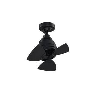 FANIMATION Rotation 19 in. Indoor/Outdoor Black 360-Degree Orbit Ceiling Fan with Wall Switch FP8... | The Home Depot