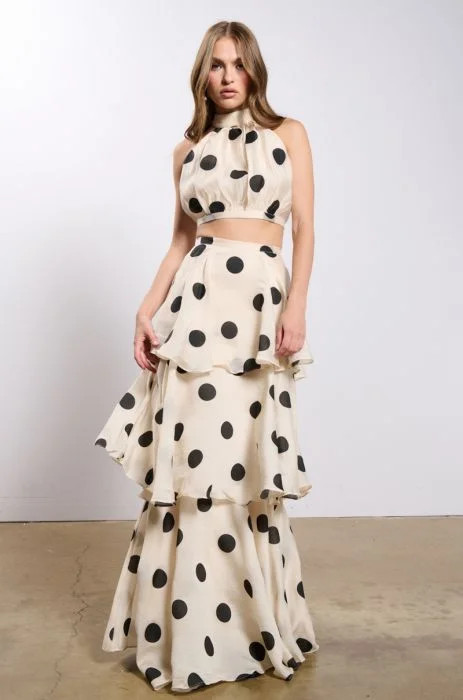CHIC AF POLKA DOT TWO PIECE DRESS SET | AKIRA