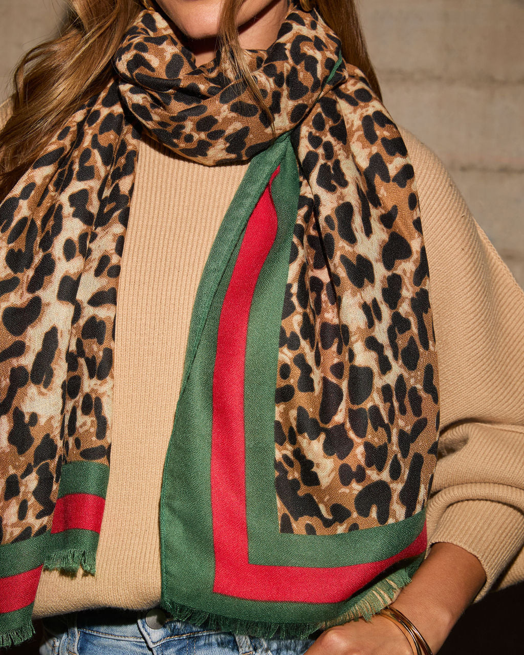 Tiana Leopard Print Scarf | VICI