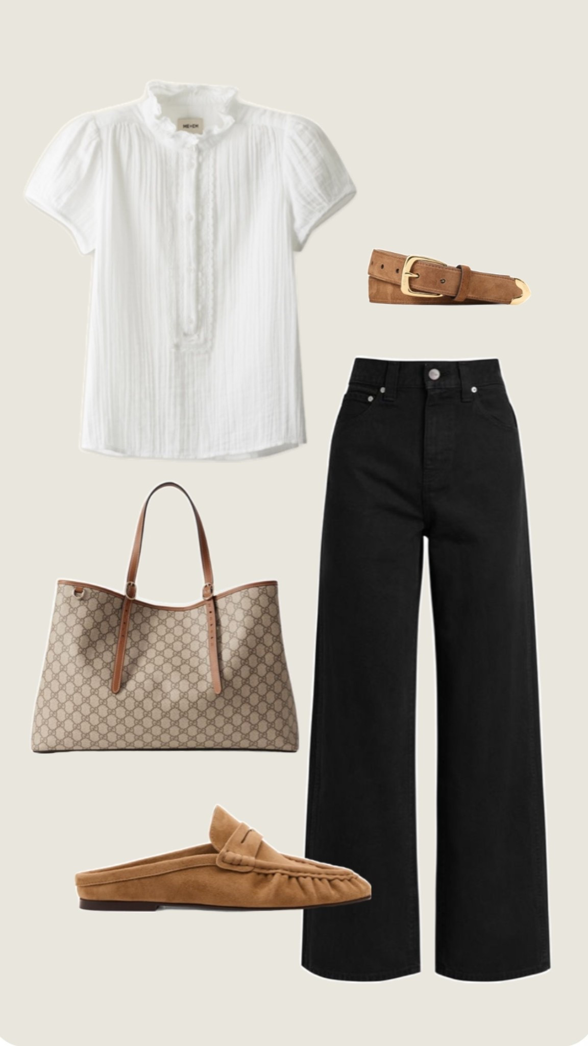 Chic neutral everyday outfit

White feminine blouse, black wide leg jeans, suede loafers, designer inspired tote bag, tan leather belt, classic neutral outfit, fall capsule wardrobe, elevated basics, old money style, quiet luxury look, effortless chic outfit, work to weekend outfit, minimal timeless fashion, Parisian inspired style, polished casual look, amazon fashion finds

#LTKmomlife #LTKootd