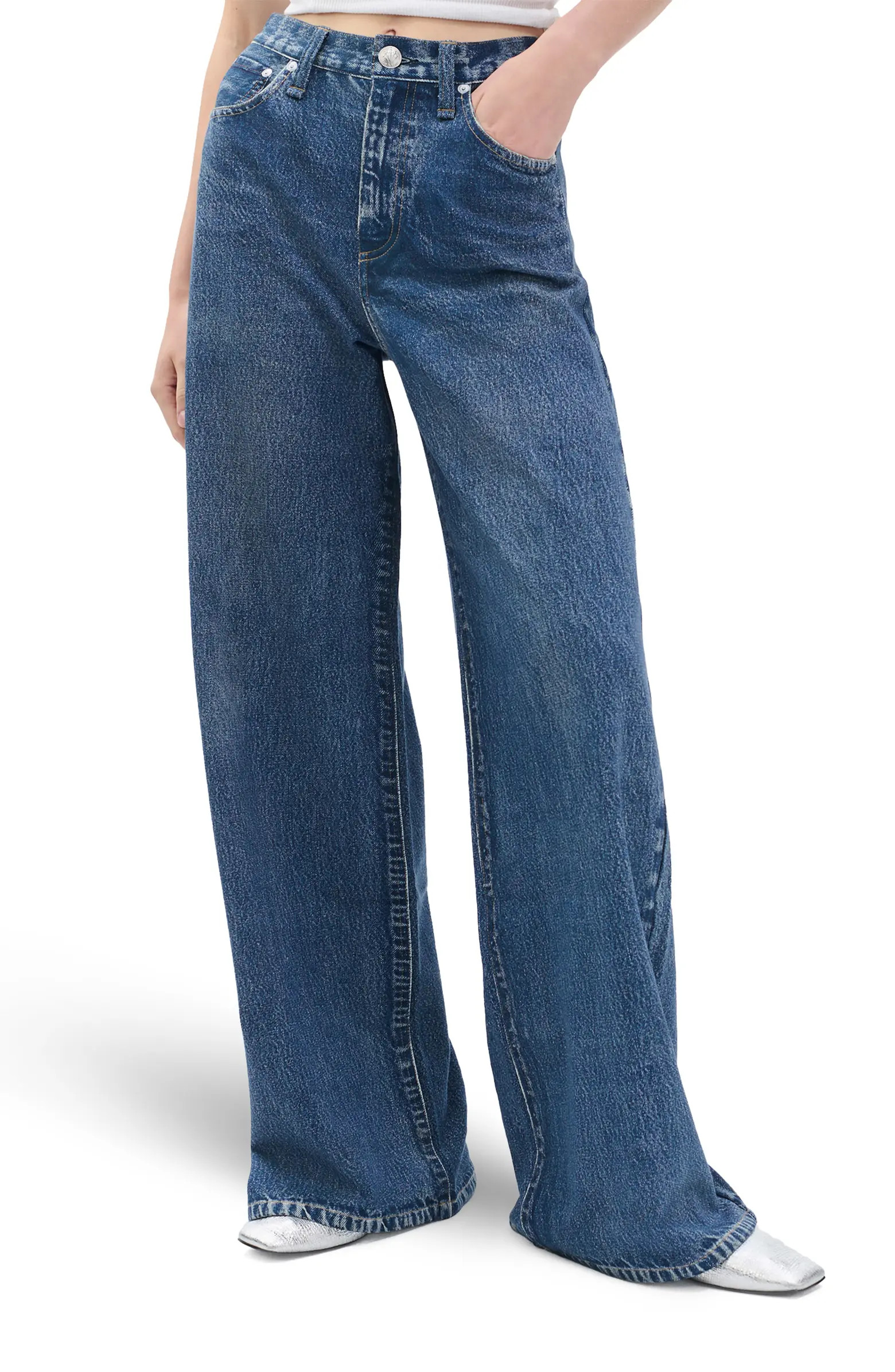 Miramar Sofie High Waist Cotton Terry Sweatpant Jeans | Nordstrom