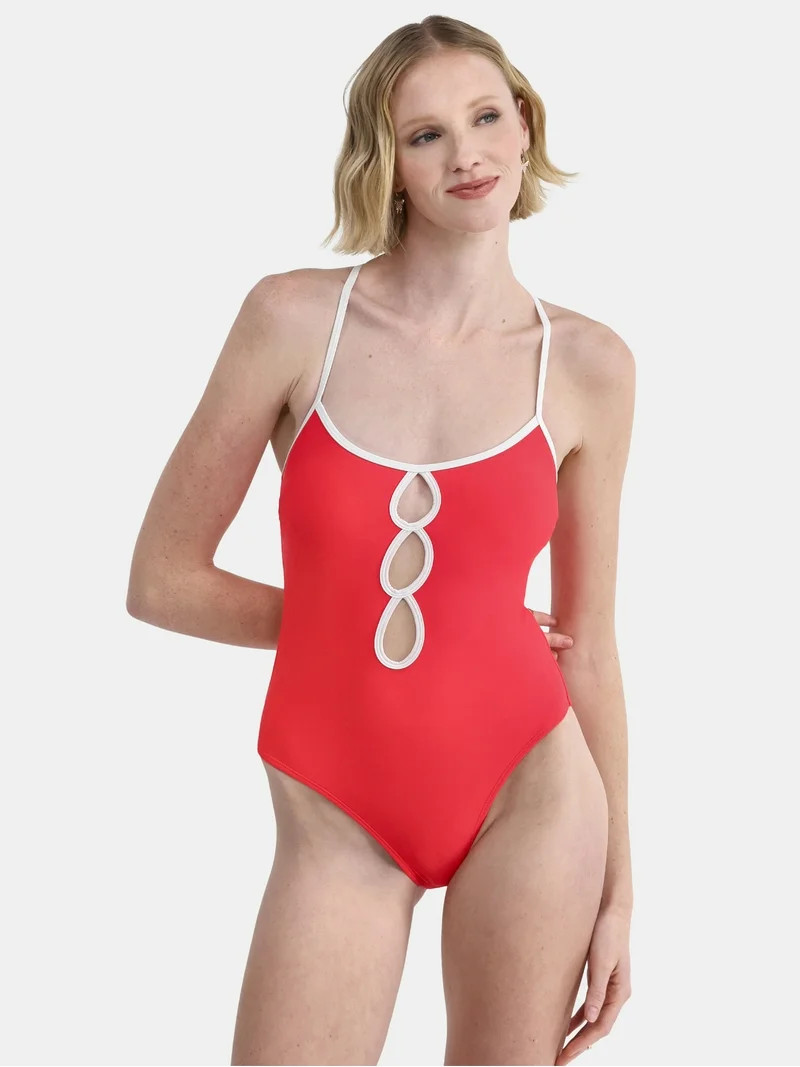 No Boundaries Bañador de una Pieza con Cuello Redondo Mujer | Walmart (US)