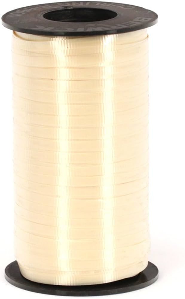 Berwick Splendorette Crimped Curling Ribbon, 3/16-Inch Wide by 500-Yard Spool, Vanilla | Amazon (US)