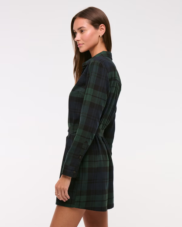 Women's Flannel Shirt Dress | Women's Dresses & Jumpsuits | Abercrombie.com | Abercrombie & Fitch (US)