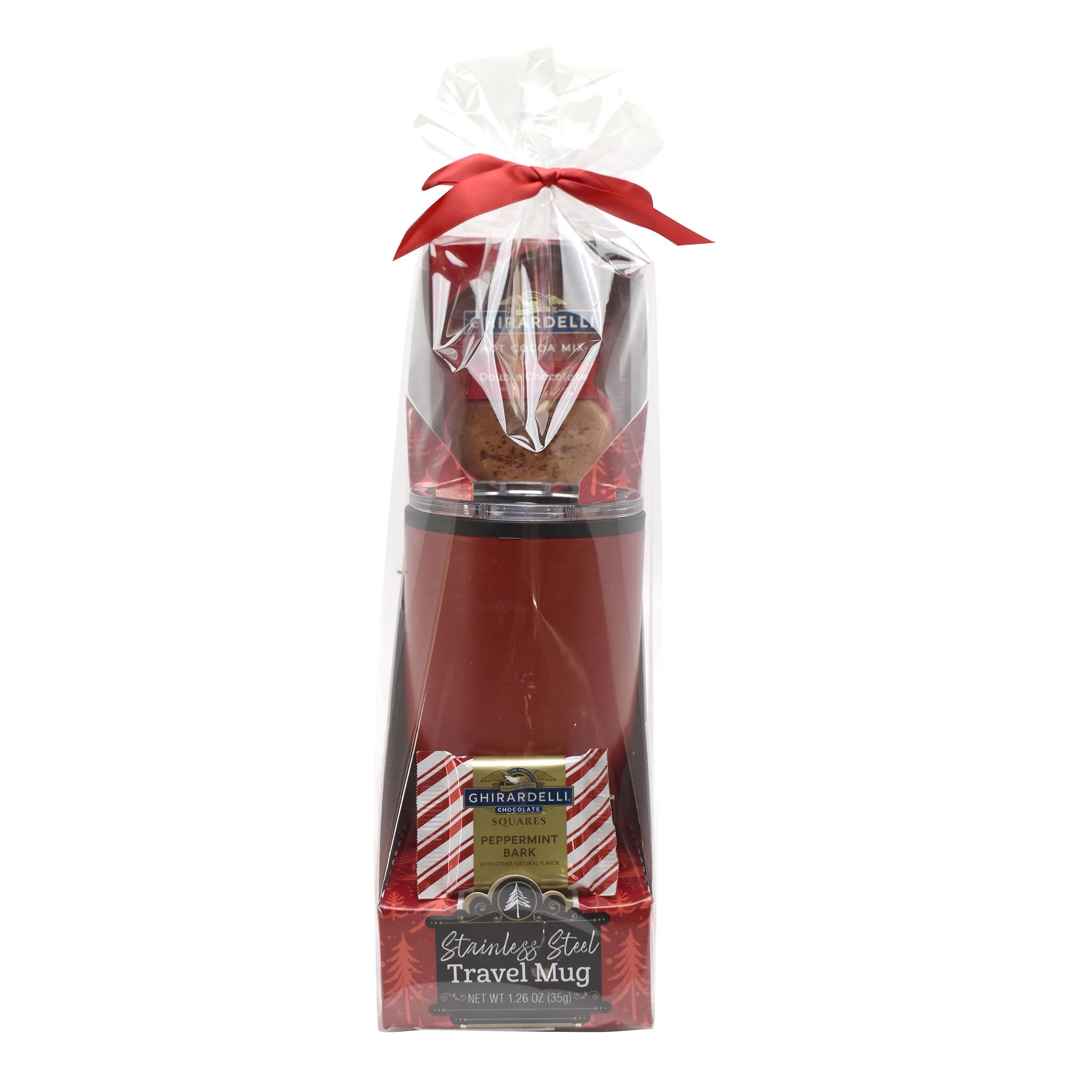 Ghirardelli Cocoa and Chocolate Travel Mug Christmas Gift Set, 1.26oz | Walmart (US)