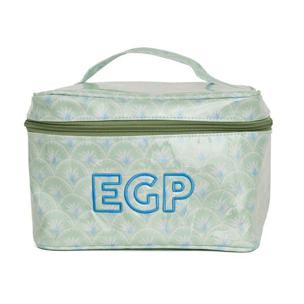 Clear Coated Train Case | Sprinkled With Pink