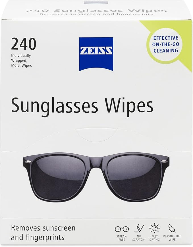 ZEISS Pre Moistened Sunglasses Cleaning Wipes 240 Count | Amazon (US)