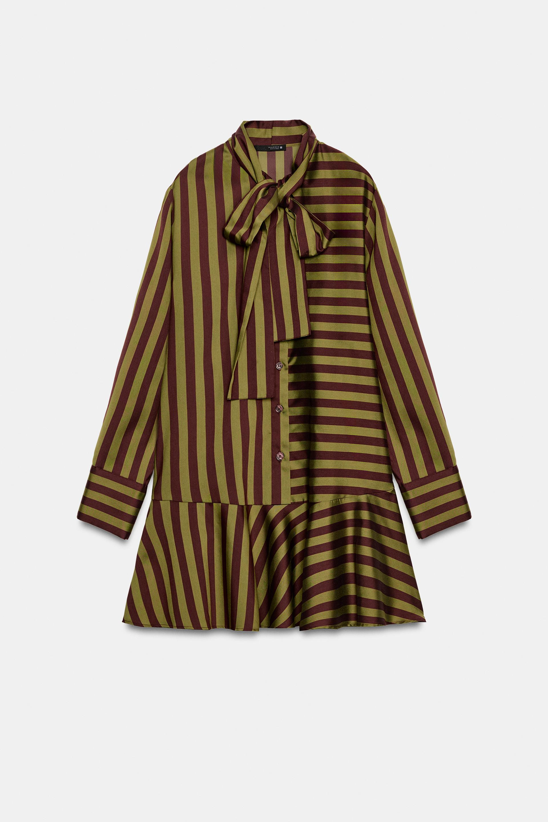 Zara - Animal Print Mini Dress - Women - Snake - Women | Zara US