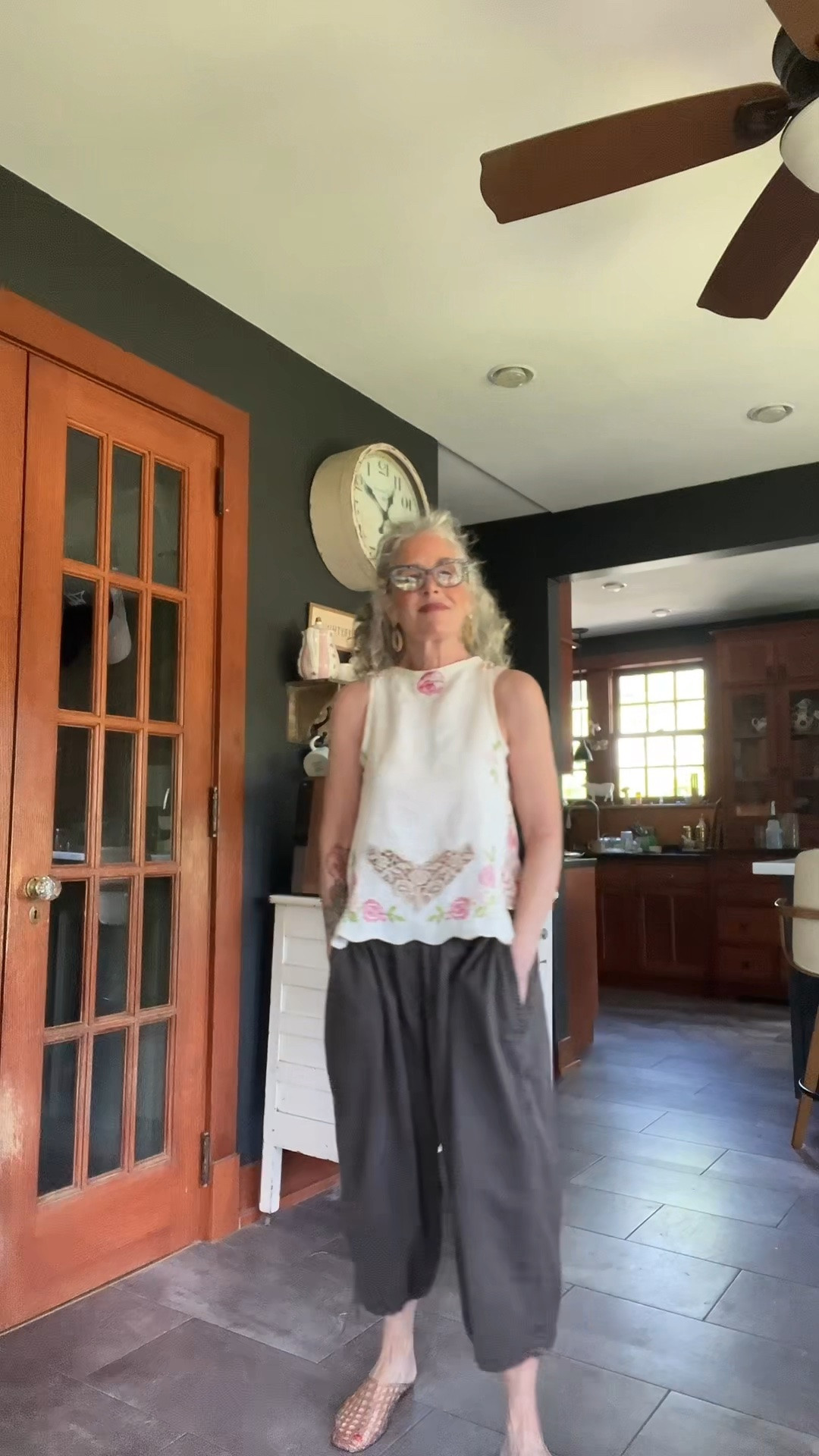 OOTD 5/17/2026 These pants might be my favorite for the season. I love them paired with my up-cycled shirt that I just finished.