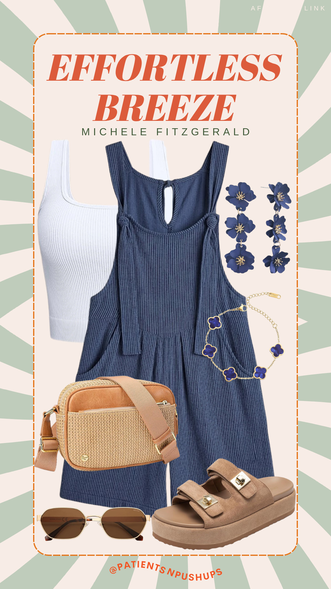 Summer style made easy! This blue jumpsuit is my go-to for a breezy day out. Pair it with these cute sandals and a stylish crossbody bag, and you’re set for a perfect summer day. 🌞 

 #LTKdayinmylife #LTKgrwm #LTKmomlife