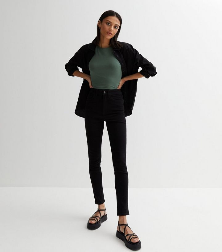 Stay Black Lift & Shape Jenna Skinny Jeans
						
						Add to Saved Items
						Remove from Save... | New Look (UK)
