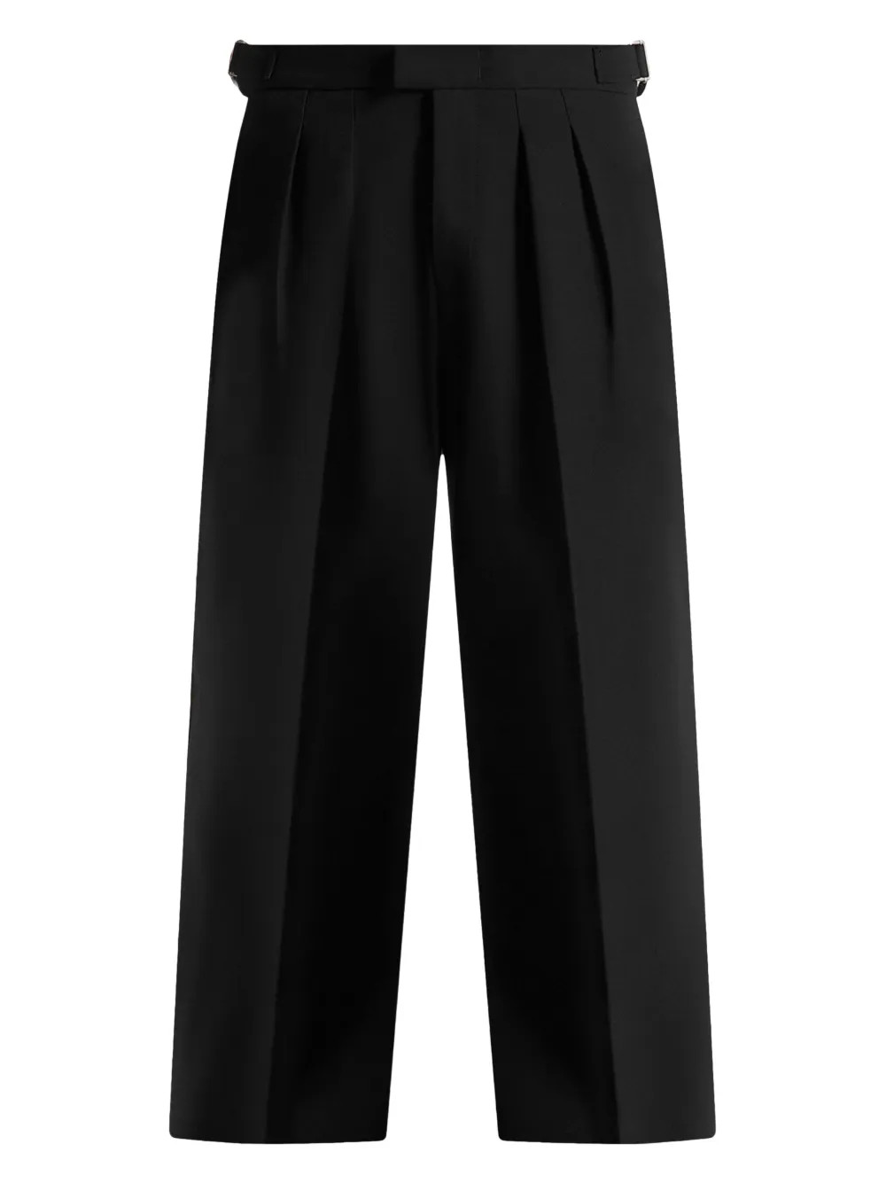 Manière De Voir Pierre Pleated Tailored Trousers | Black | FARFETCH | Farfetch Global
