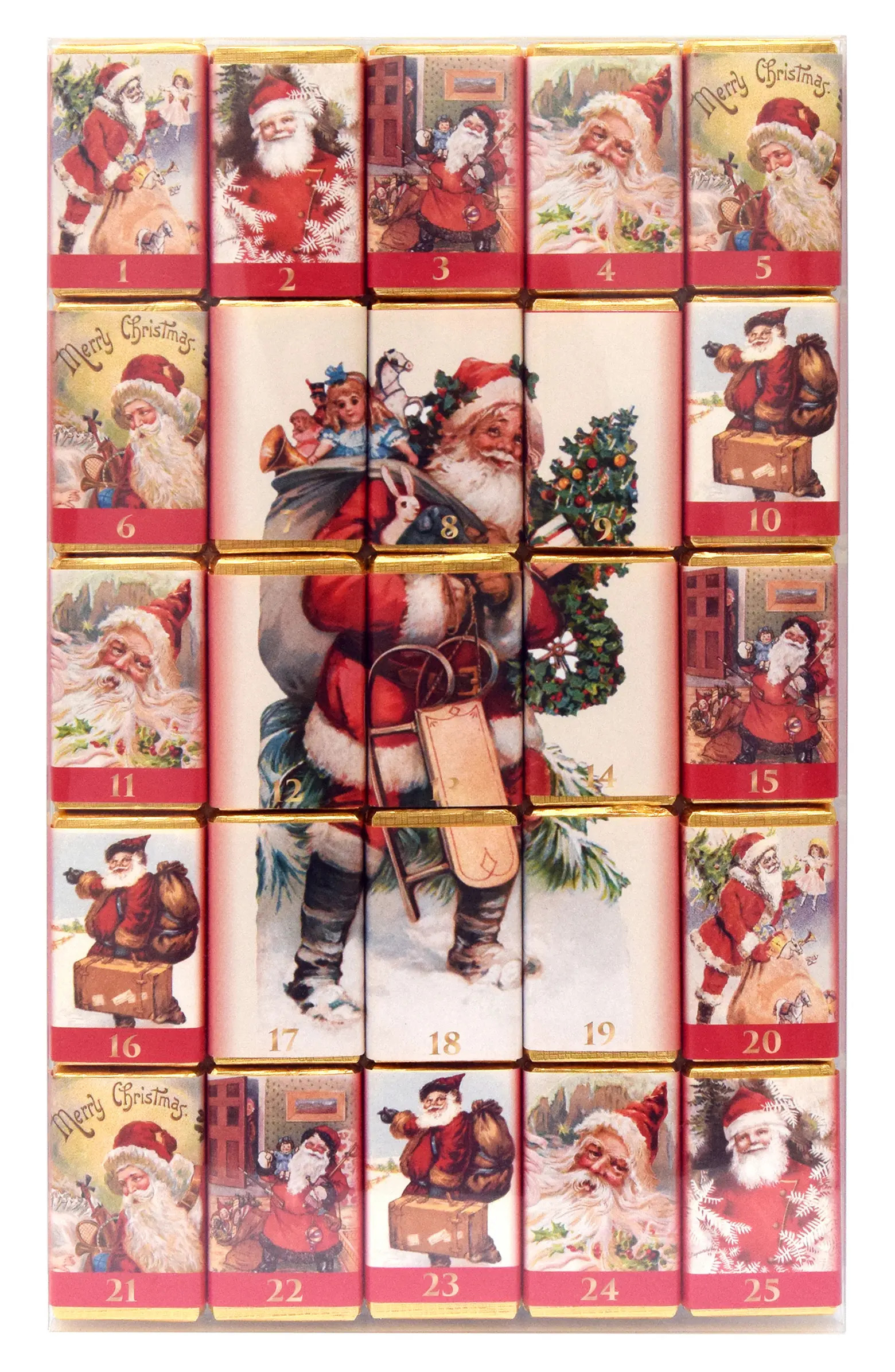 25-Piece Santa Milk Chocolate Advent Calendar | Nordstrom