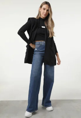 Calça Jeans Calvin Klein Jeans Wide Leg Five Pockets Azul | Dafiti (BR)