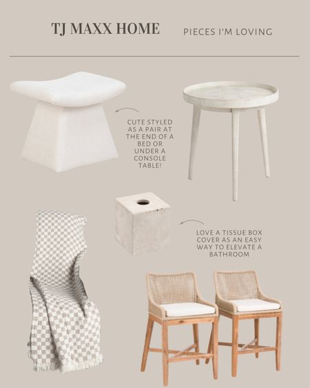 New to TJ Maxx! Light and airy decor and furniture favorites 🤎

#LTKStyleTip #LTKFindsUnder100 #LTKFindsUnder50