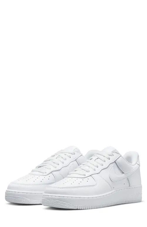 Nike Air Force 1 Low Retro QS Sneaker in White/Metallic Gold at Nordstrom, Size 7 | Nordstrom