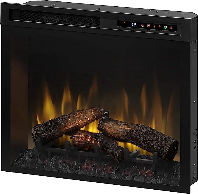Dimplex 28 Inch Built-in Electric Fireplace - Multi-Fire XHD Firebox with Logs and Realistic Mult... | Amazon (US)