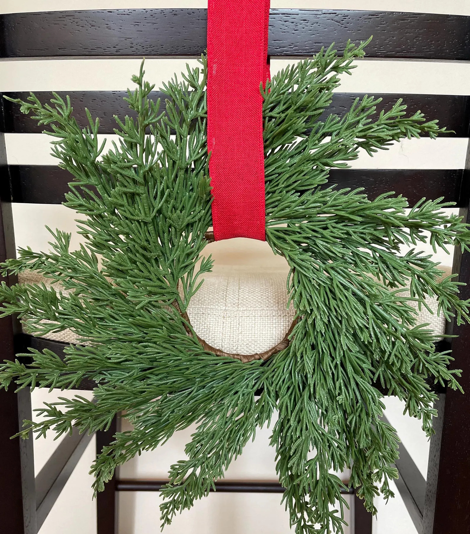 13-inch-wide Realistic Cedar Cypress Pine Mini Candle Cabinet Wreath Cabinets Door Window, Barsto... | Etsy (US)