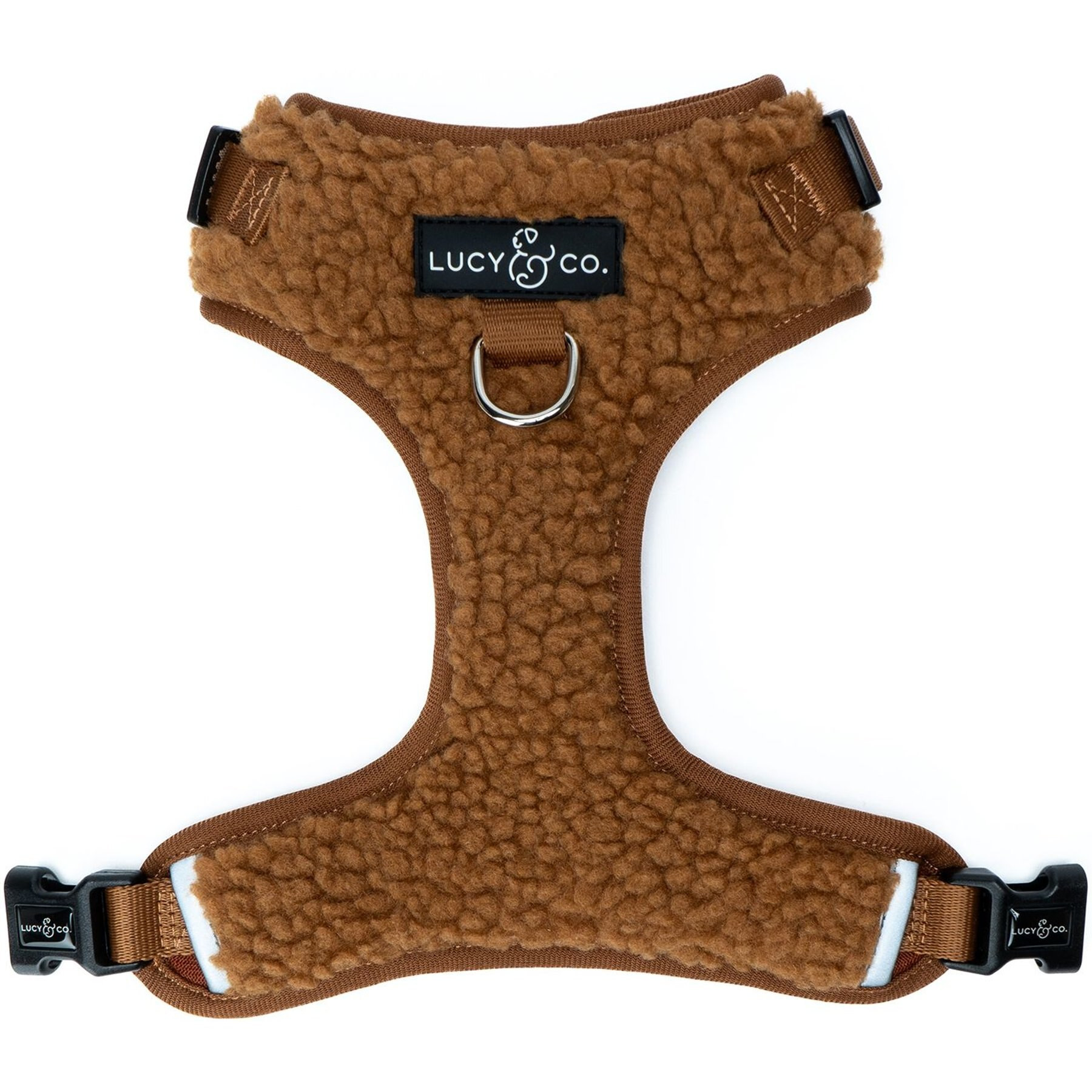 LUCY & CO. The Cinnamon Teddy No-Pull Dog Harness, Brown, X-Large: 23 to 32-in chest - Chewy.com | Chewy.com