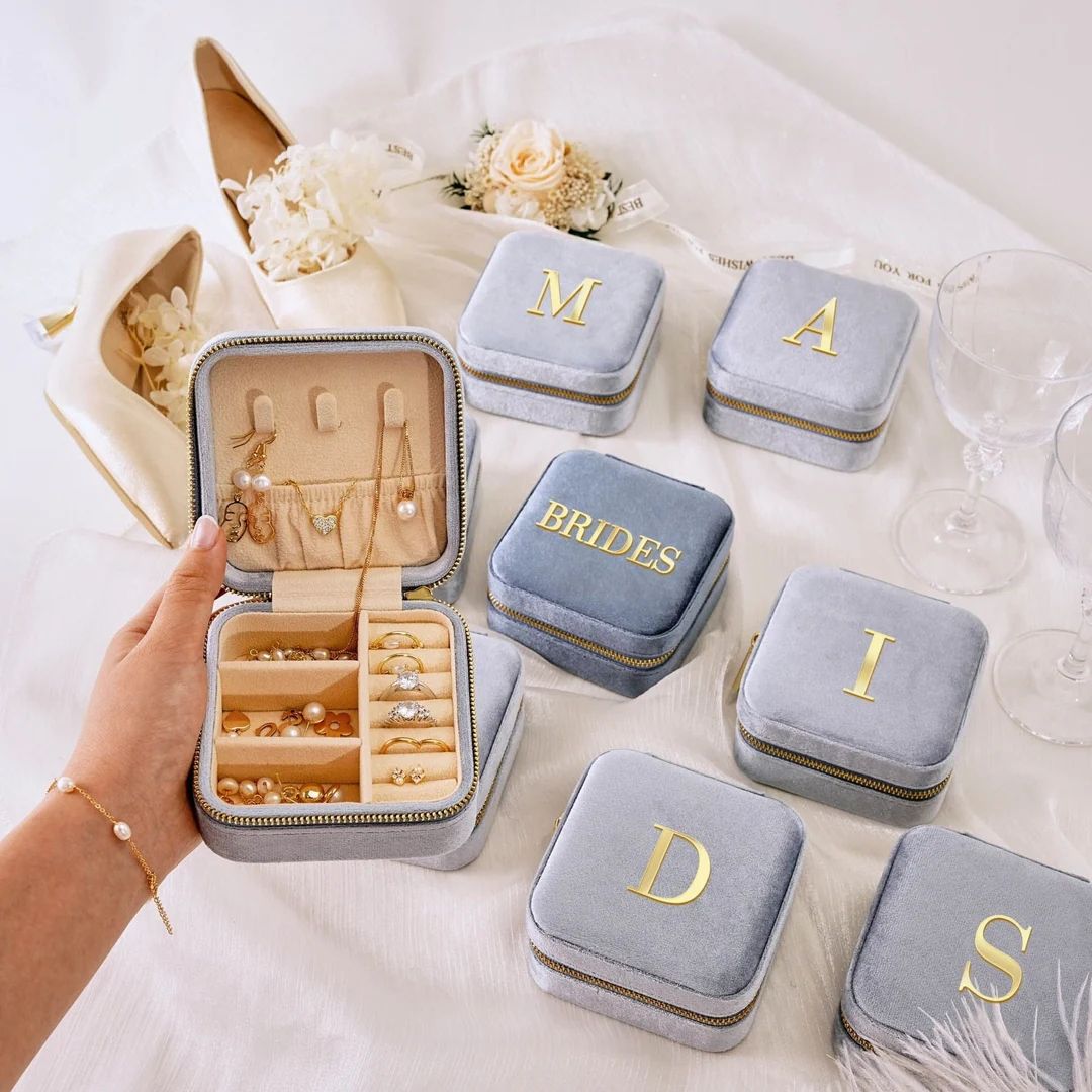 Personalized Jewelry Box Bridesmaid Gift Wedding Favors - Etsy | Etsy (US)