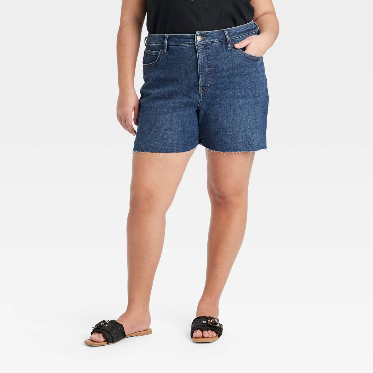Women's Mid-Rise Jean Shorts - Ava & Viv™ | Target