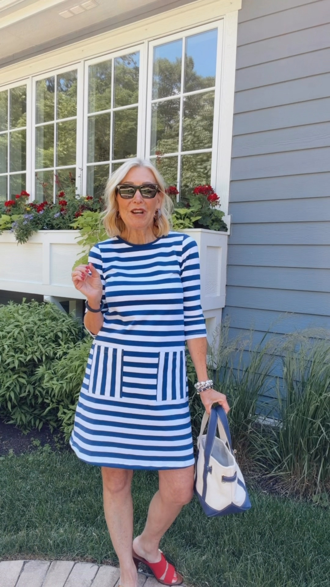 Stripes = a summer classic.

#LTKOver40 #LTKActive #LTKootd