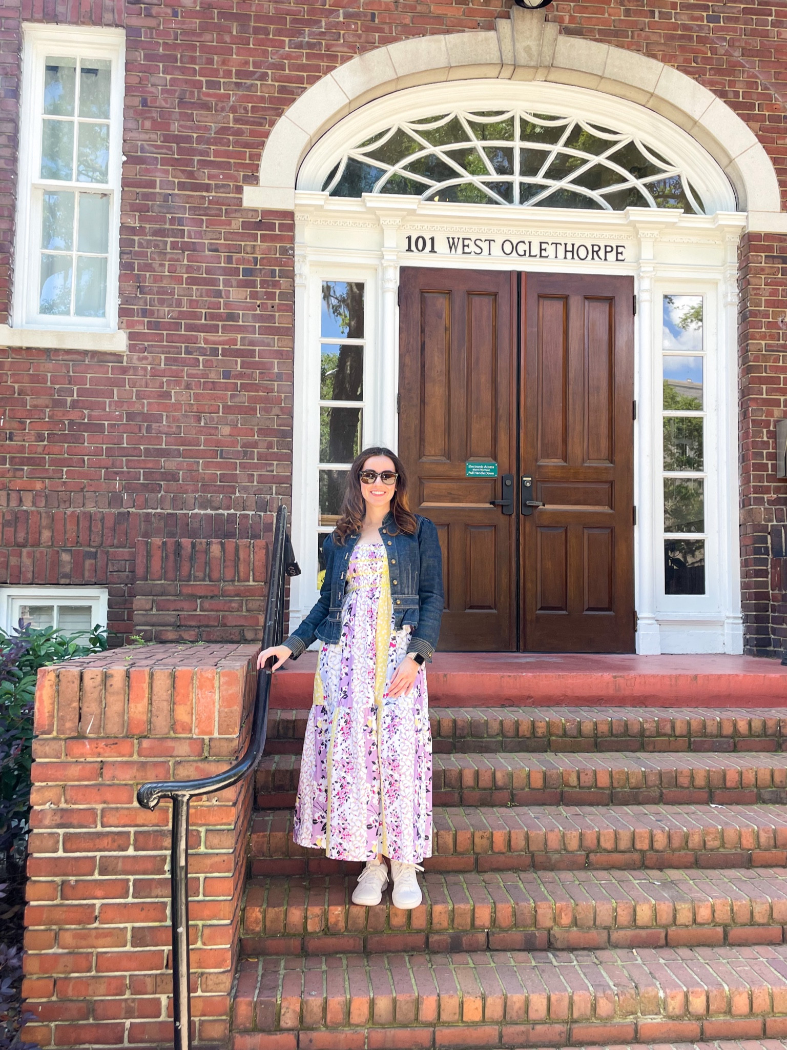 Sundress. French connection dress. Smocked dress. Smocked sundress. Denim jacket. Summer style. Spring style  

#LTKtravel #LTKSeasonal #LTKunder100