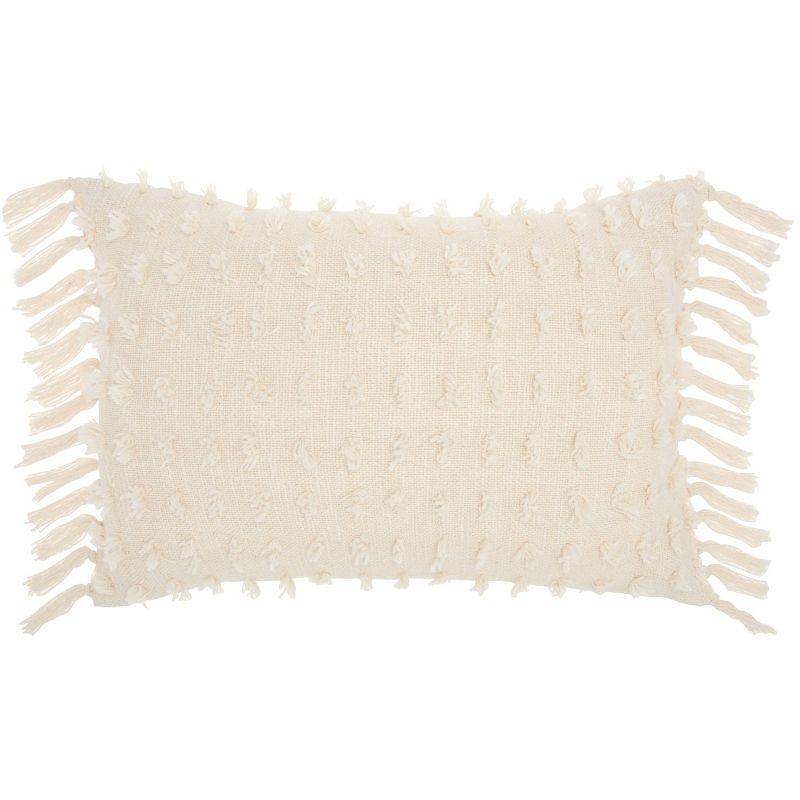 Oversize Life Styles Cut Fray Texture Throw Pillow - Mina Victory | Target