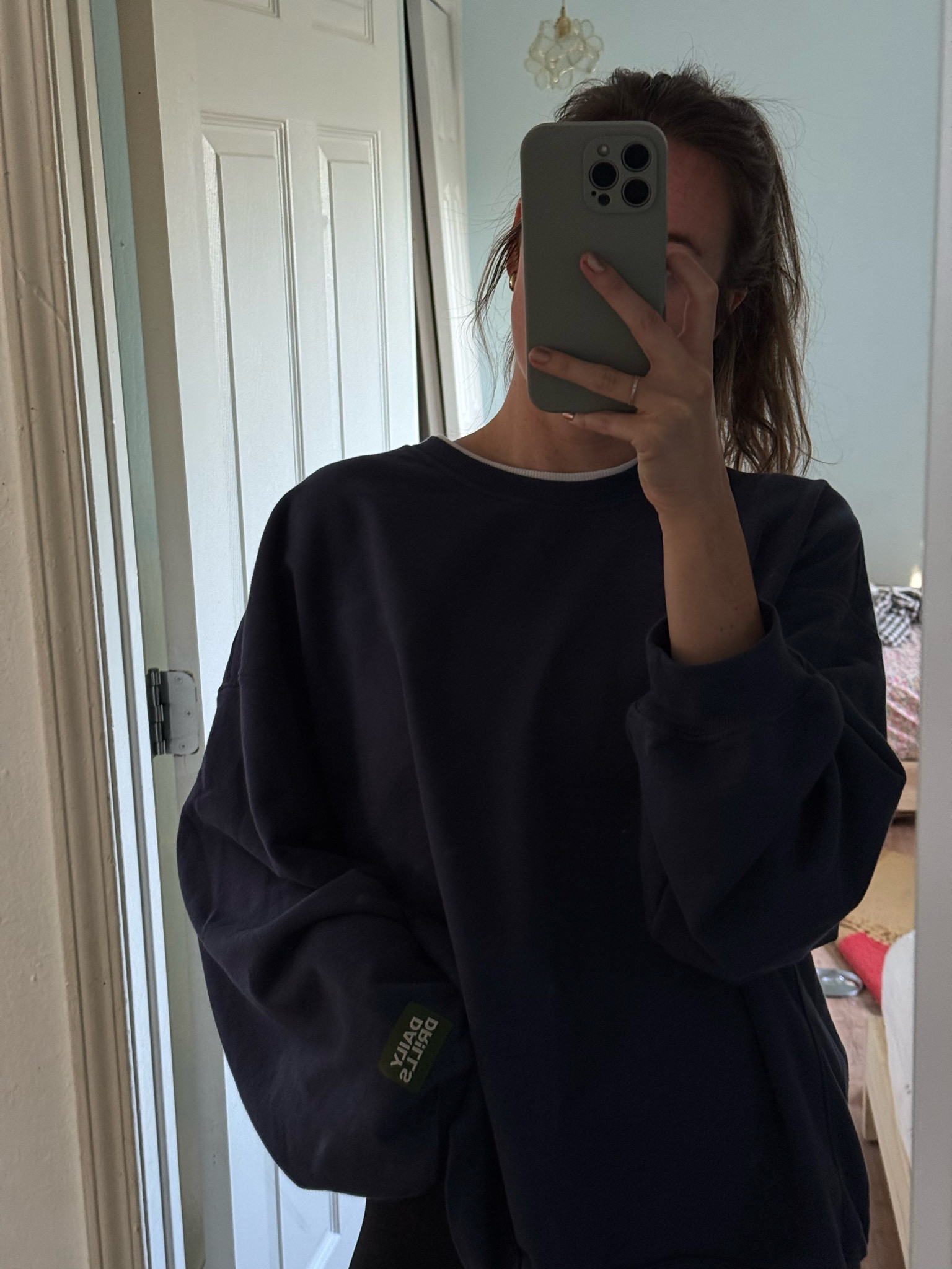 daily drills layered sweatshirt!!