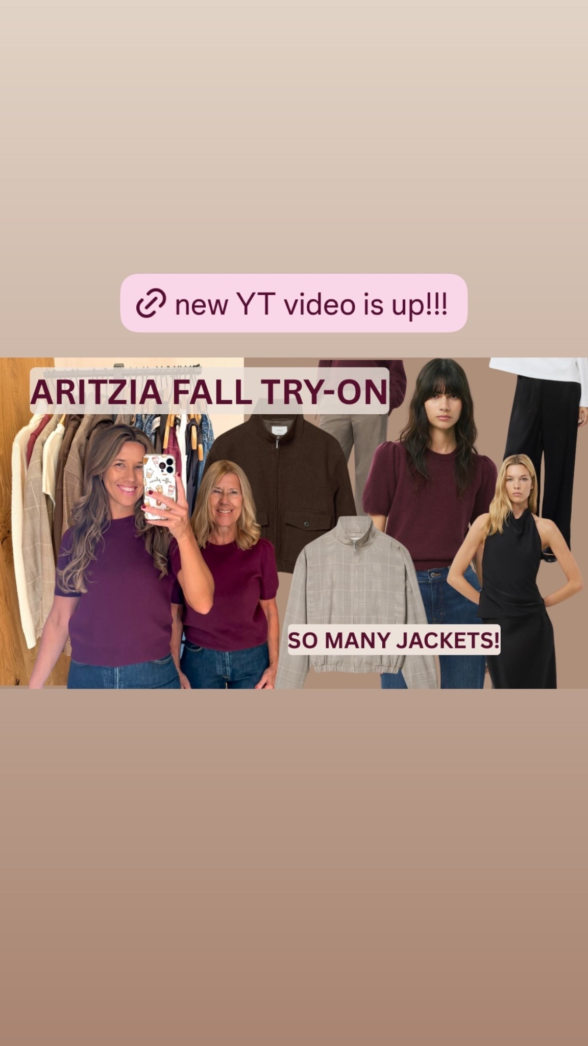 Mom and I tried on so many great fall pieces (lots of jackets) @Aritzia

#LTKvlog #LTKSeasonal #LTKOver40