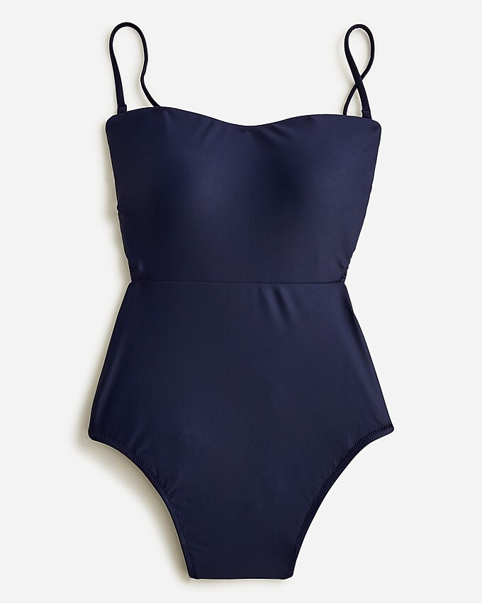 Cutout tie-back one piece | J. Crew US