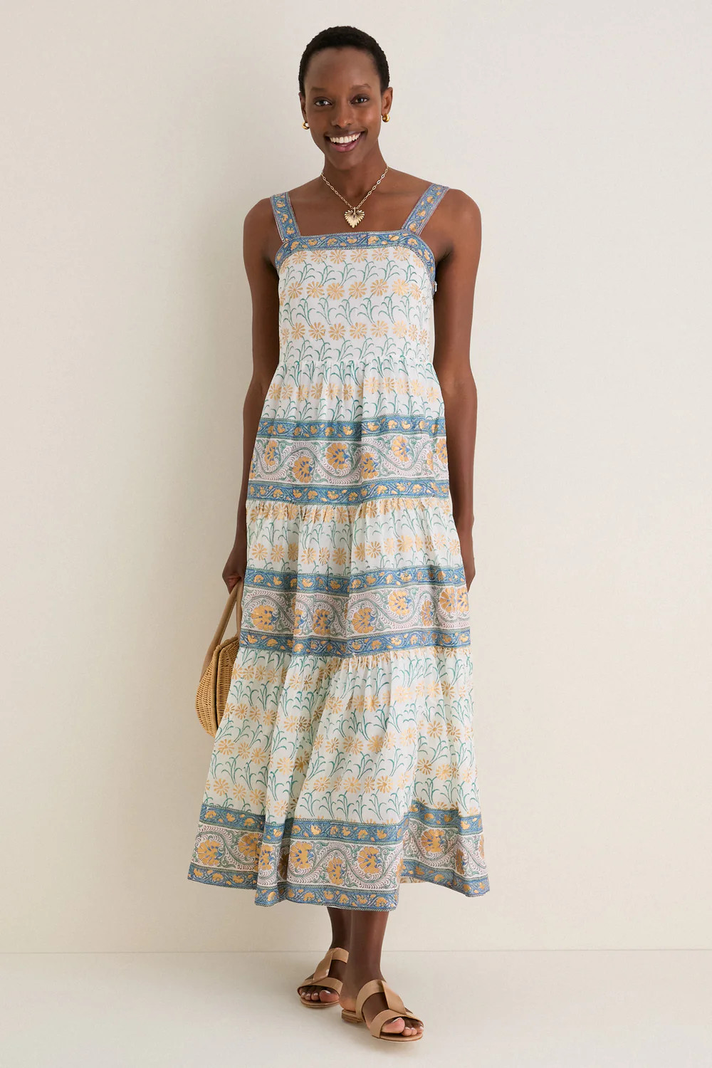 Geneva Green Strappy Maxi Dress | Tuckernuck (US)