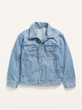 Gender-Neutral Oversized Jean Trucker Jacket for Kids | Old Navy (US)