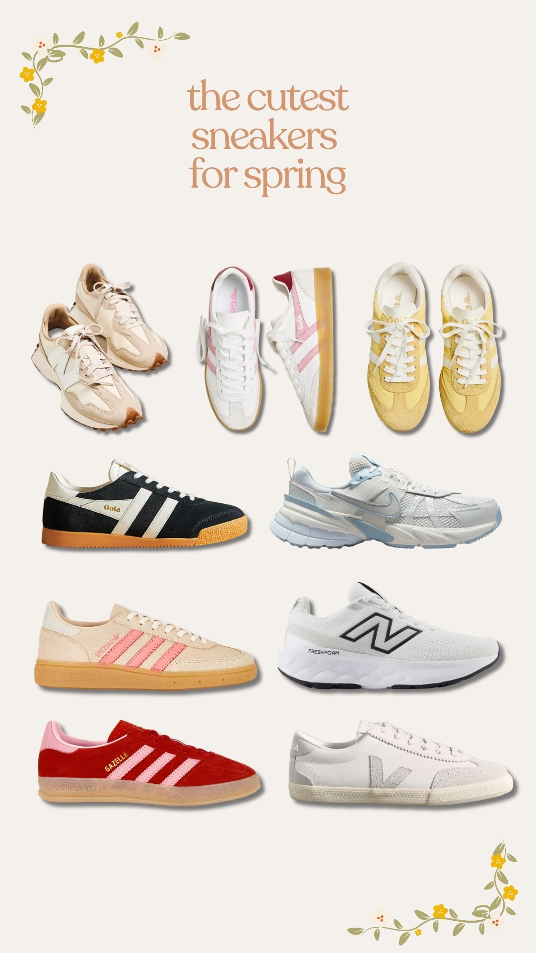 cutest sneakers for spring! 💛💐

#LTKshoecrush #LTKfindsunder100 #LTKActive