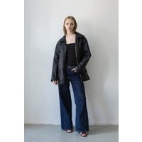 Vintage Leather Jacket Black | Etsy (US)