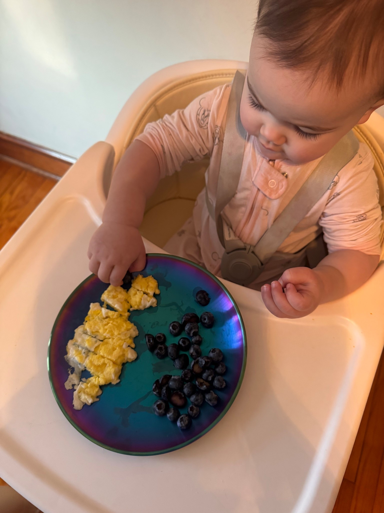 Morning breakfast with my sweet baby! She has been loving eggs. These rainbow stainless steel plates make meal time more fun 🌈
Shop below if you’re interested!! 

#LTKHome #LTKmomlife #LTKmorningroutine