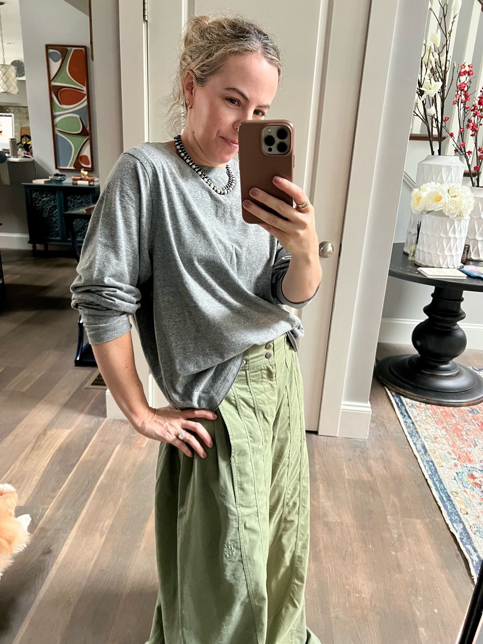 Oh hey Target, I see you and your perfectly slouchy long sleeved tee that has sleeves that scrunch up perfectly easily.