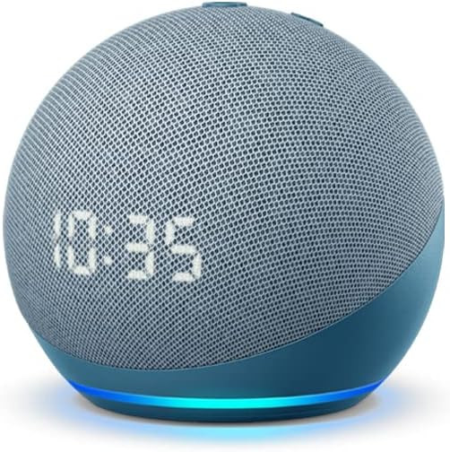Echo Dot (4th Gen) | Smart speaker with clock and Alexa | Twilight Blue | Amazon (US)