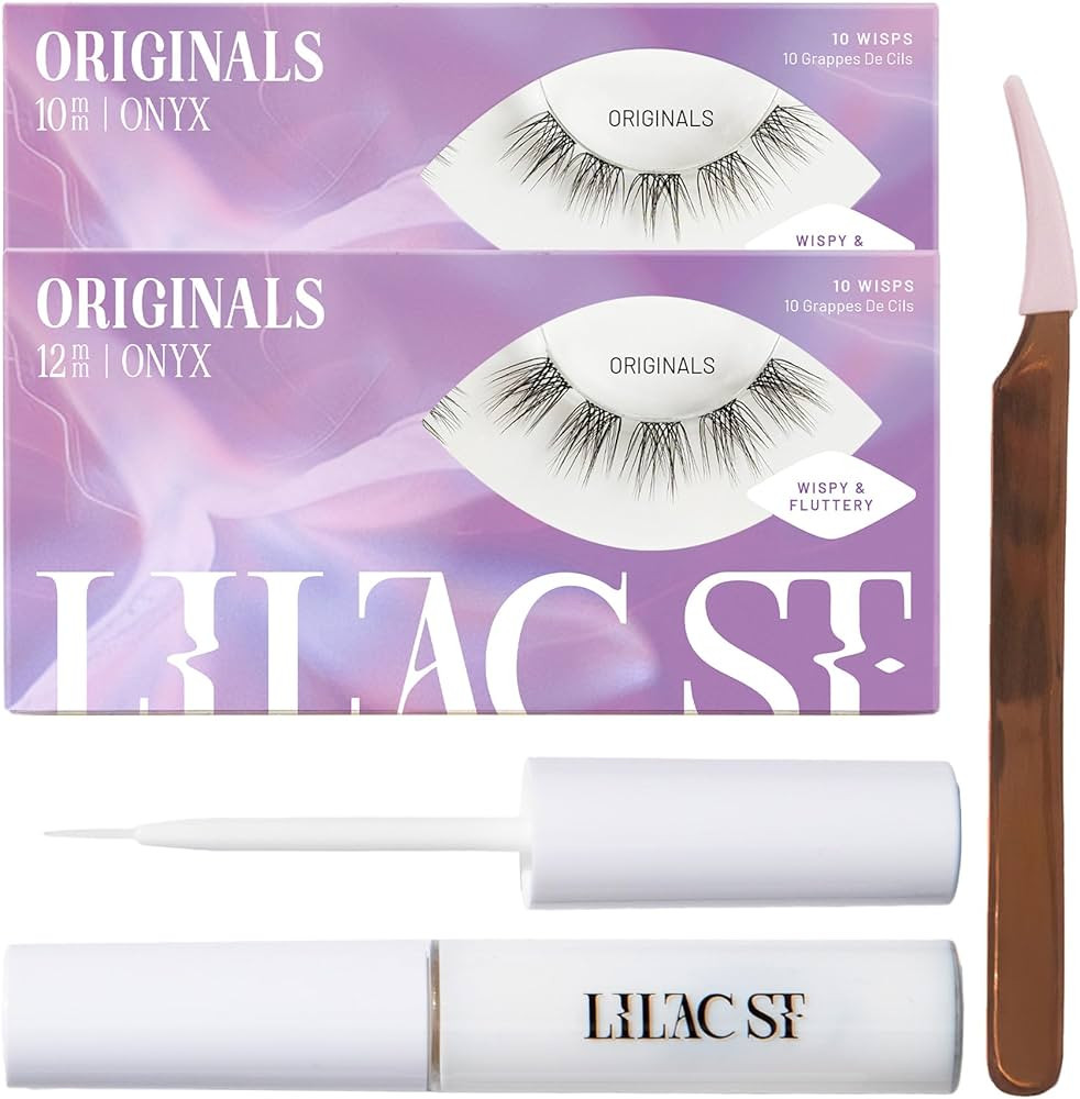 Lilac St - Originals Starter Kit - Includes Natural Faux Eyelash Clusters (10mm & 12mm), Clear La... | Amazon (US)