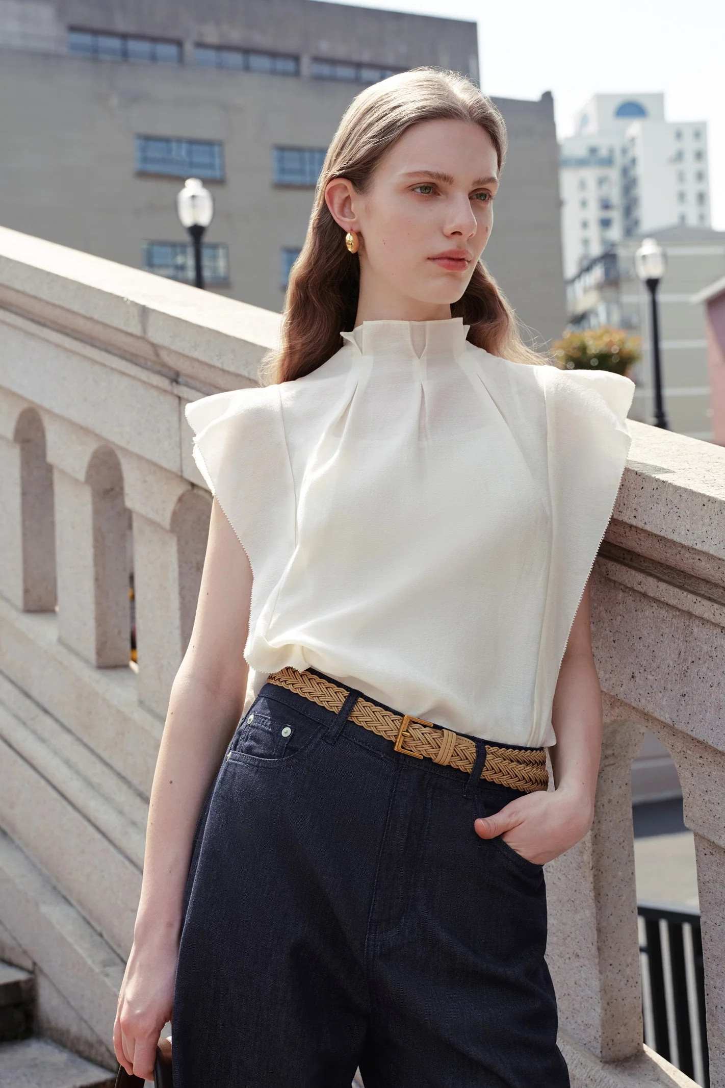 Ruffle Sleeve Blouse | LILY Studio