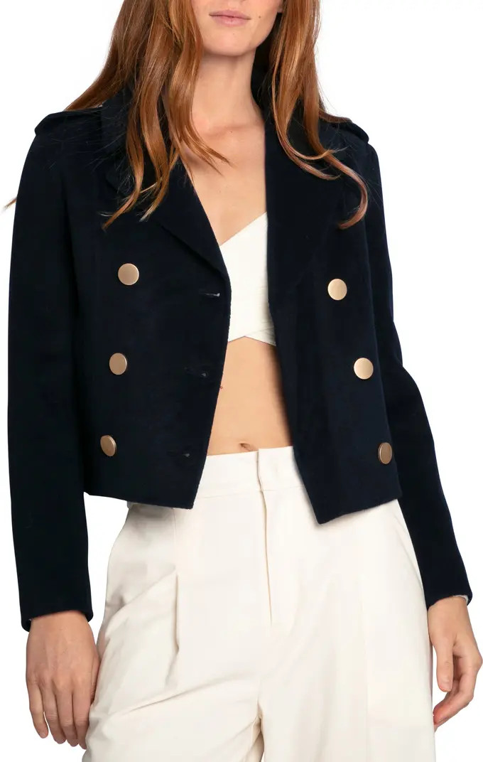 Love Me Now Wool Blend Crop Coat | Nordstrom Rack