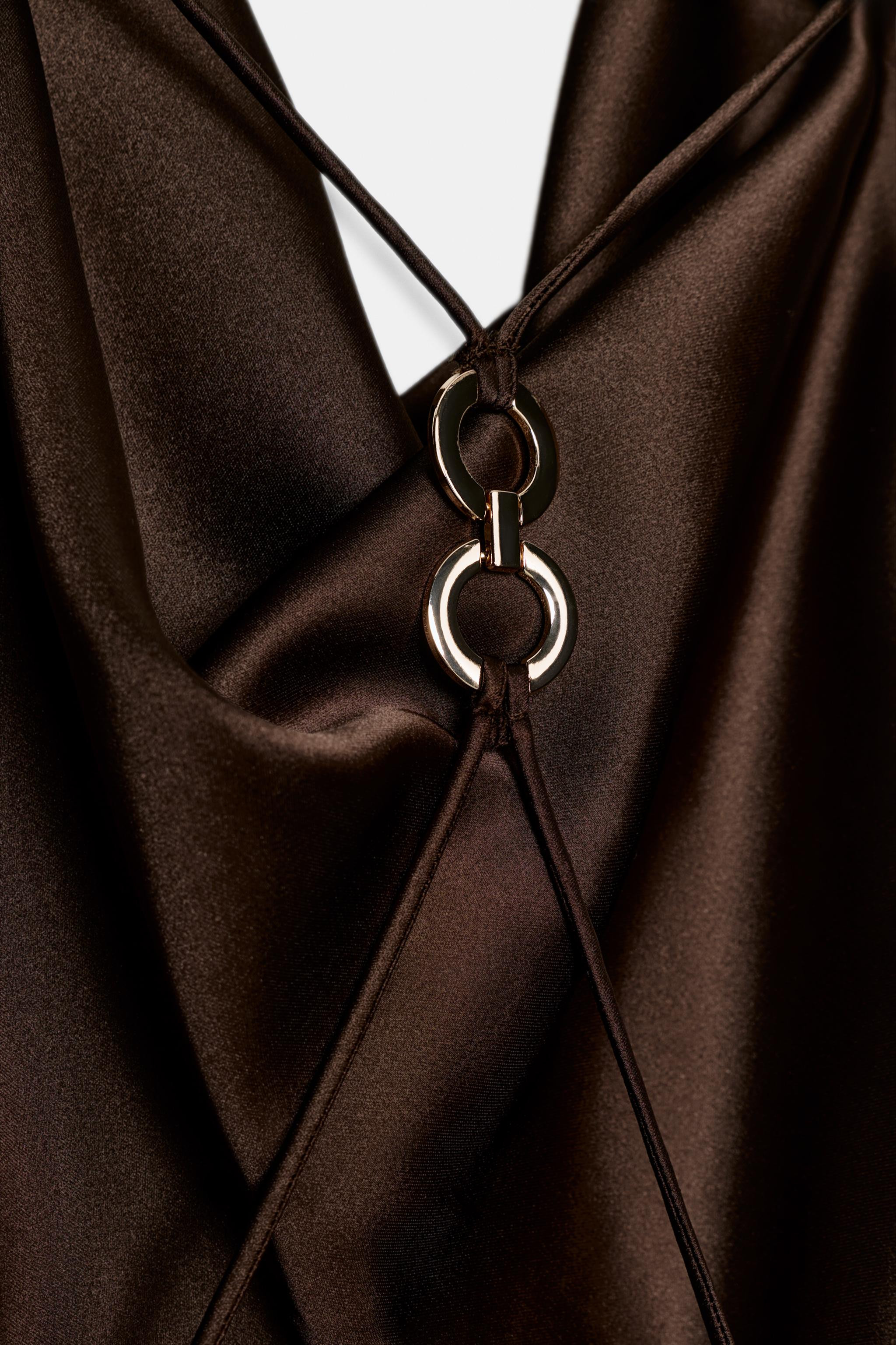 SATIN EFFECT MINI DRESS | Zara US