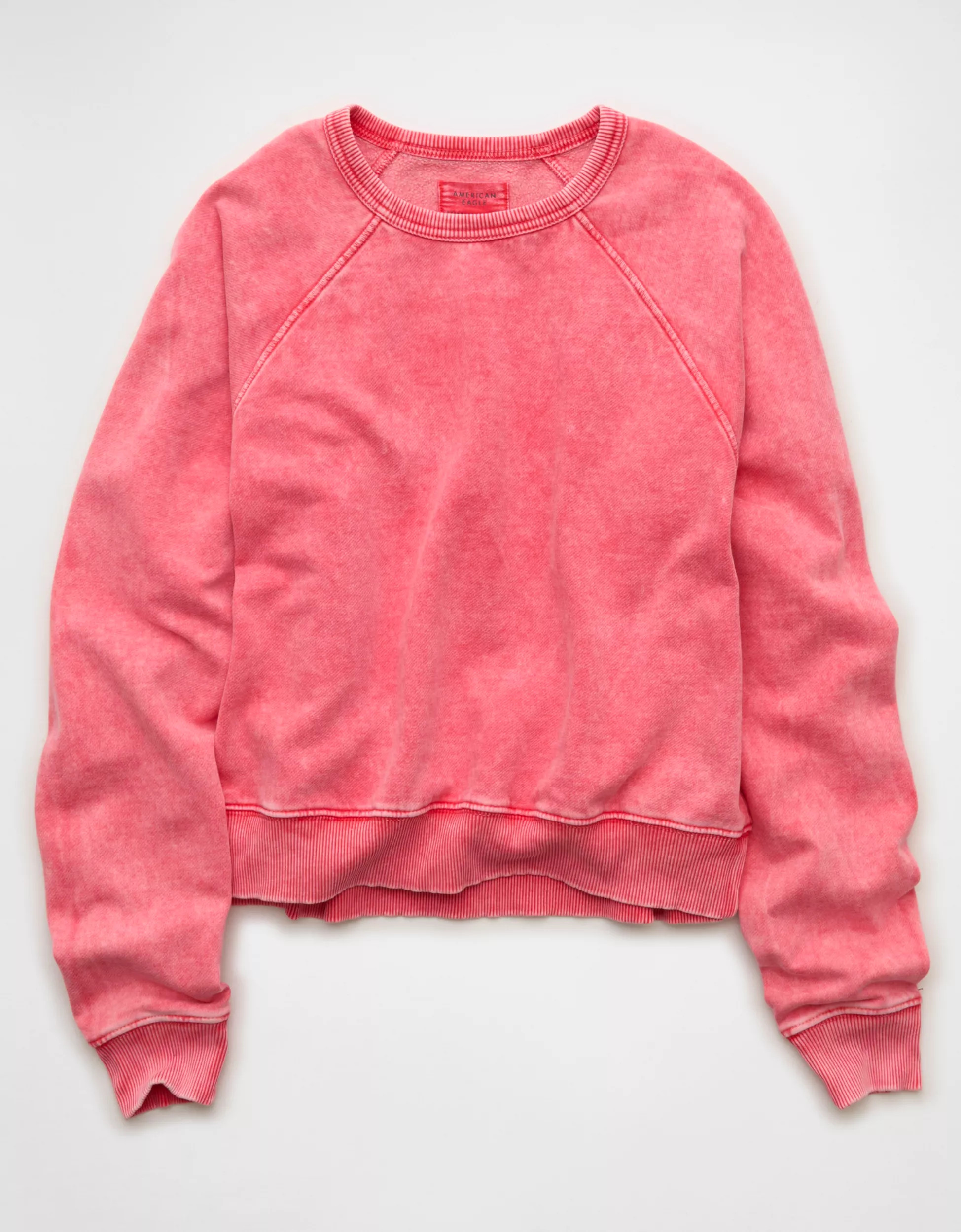 AE Cropped Raglan Sweatshirt | American Eagle Outfitters (US & CA)