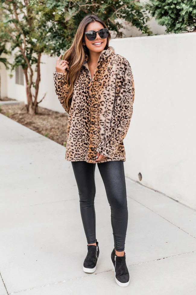 Delight My Heart Animal Print Pullover FINAL SALE | The Pink Lily Boutique