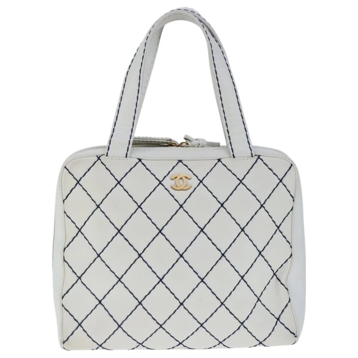 Chanel Wild Stitch Leather Tote Bag (Pre-Owned) | Shop Simon