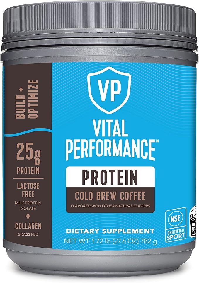 Vital Performance Protein Powder, 25g Lactose-Free Milk Protein Isolate Casein & Whey Blend, NSF ... | Amazon (US)